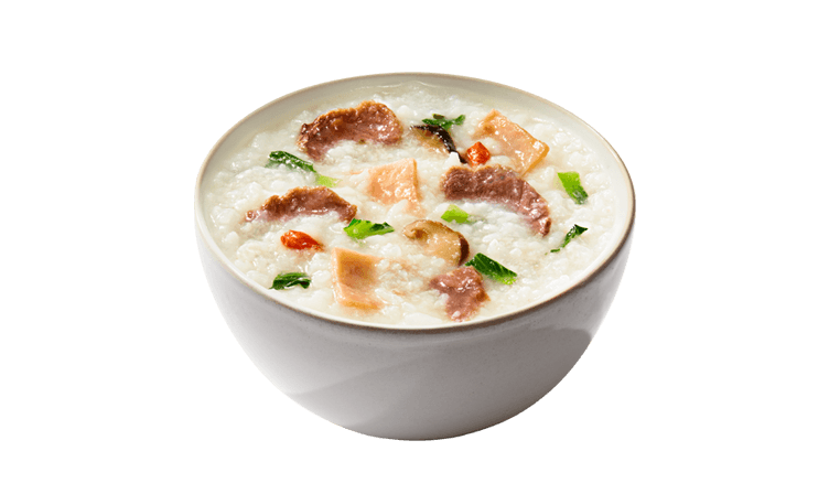 火腿牛肉粥汉堡王用心升级你的早餐粥,用多种食材让你的味蕾和营养不